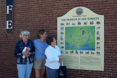 Three ladies in Thomaston, Maine